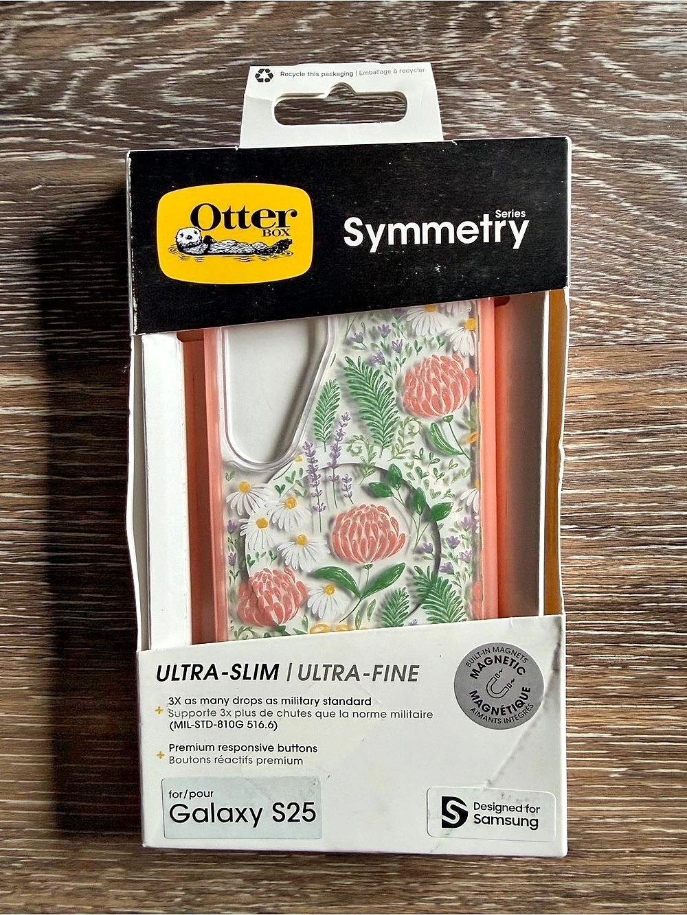 OtterBox Symmetry Series Floral Phone Case Galaxy S25 NWT